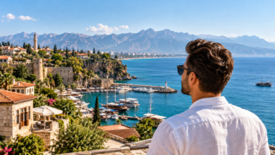 Coastal view of Antalya, Turkey, a destination for hair transplant tourism